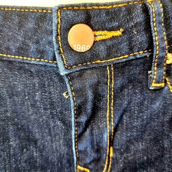 Always Skinny Gap 1969 Jeans Discontinued Dark Wash Denim Low Rise Womens 27r - Picture 5 of 7